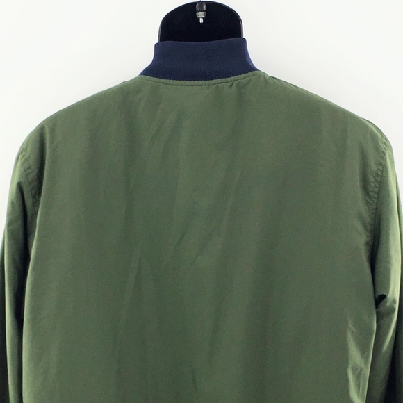 Vans Bomber Flight Mens Jacket Insulated with Poly Shell Olive Green Sz M - Picture 8 of 12